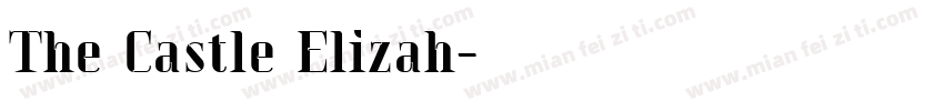 The Castle Elizah字体转换